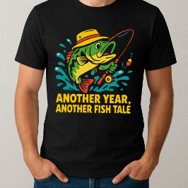 Camiseta Memórias do dia de os pais pescando com Pai