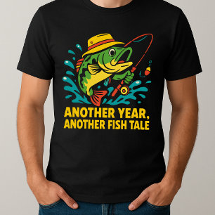 Camiseta Memórias do dia de os pais pescando com Pai