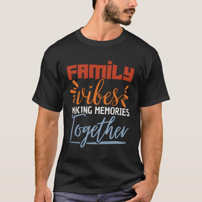 Camiseta Memórias Do Fazer Da Família Juntas Reunião Da Fam (Frente)