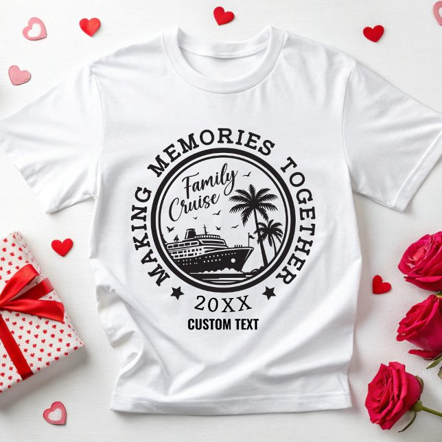 Camiseta Memórias do Fazer da Família Personalizada Cruise  (Criador carregado)