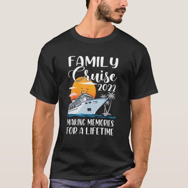 Camiseta Memórias Do Fazer Da Family Cruise 2022 Para Uma V (Frente)