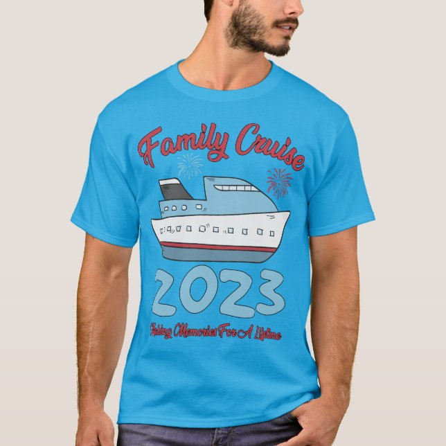 Camiseta Memórias Do Fazer Da Family Cruise 2023 Para A Vid (Frente)