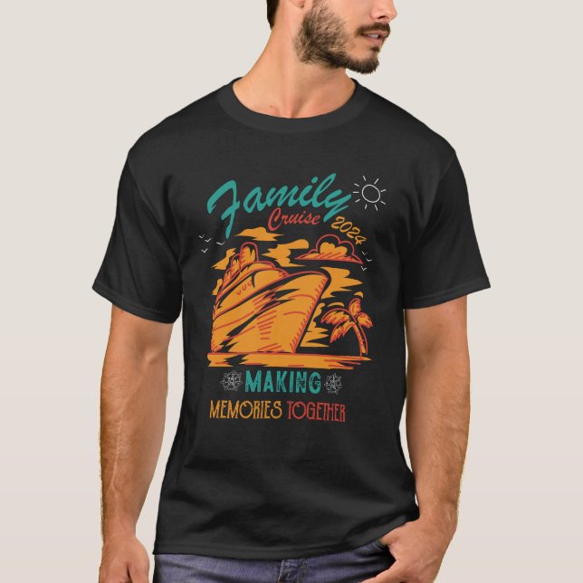 Camiseta Memórias do Fazer do Cruise da Família 2024 Juntas (Frente)