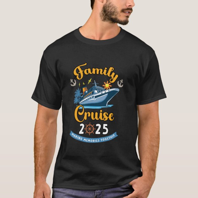 Camiseta Memórias do Fazer do Cruise da Família 2025 Juntas (Frente)