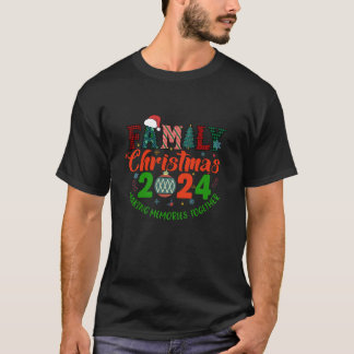 Camiseta Memórias do Fazer do Natal da Família 2024 Juntas