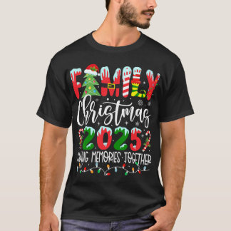 Camiseta Memórias do Fazer do Natal da Família 2025 Juntas