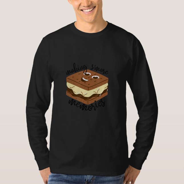 Camiseta Memórias do fazer - S'mores Camping Marshmall (Frente)