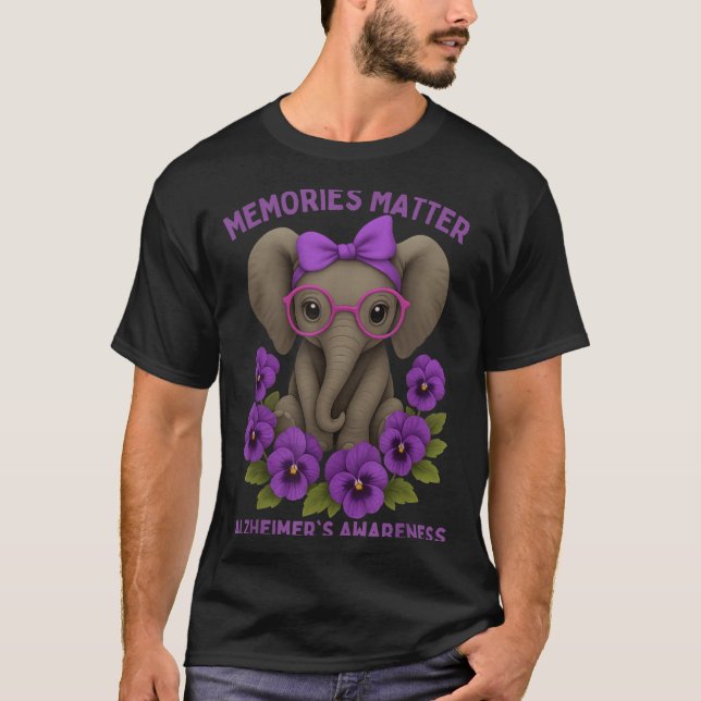 Camiseta Memórias Heimer Consciência Flor de Elefante Puro (Frente)