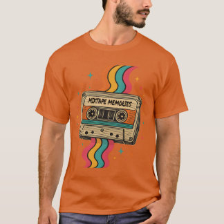 Camiseta Memórias Mitape Design Retro Casseteape amigo