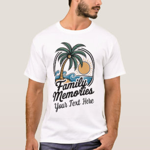 Camiseta Memórias Personalizadas da Família Férias Personal