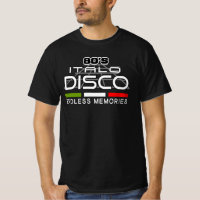 Memórias sem fim de disco em itálico anos 80