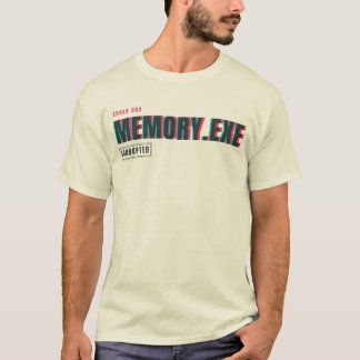 Camiseta Memory.exe Corrompido | Erro de Sistema Tipografia