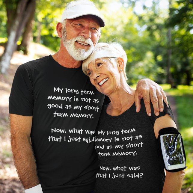 Camiseta Memory Lapse Dark Unisex (Memory Lapse Dark Unisex T-Shirt elderly couple)
