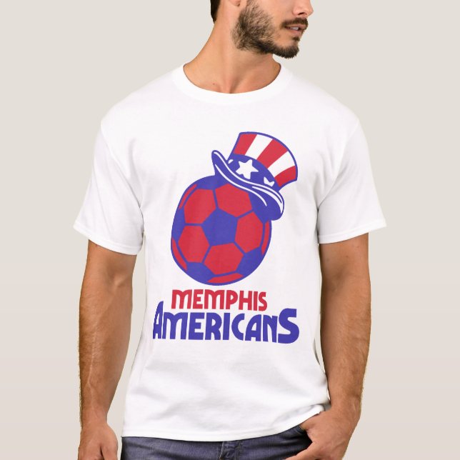 Camiseta Memphis Americanos MISL Retro T-shirt no interior  (Frente)