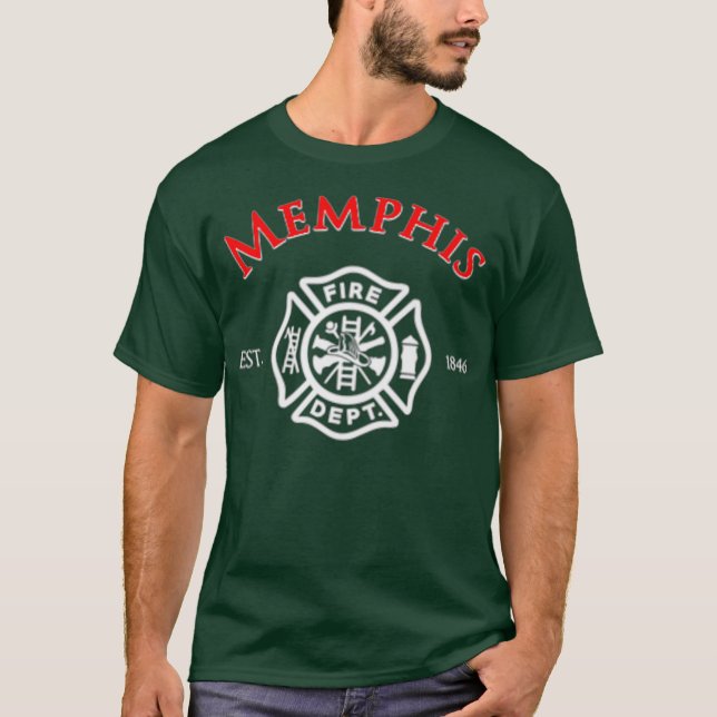 Camiseta Memphis Fire Rescution Department Tennessee Duty (Frente)