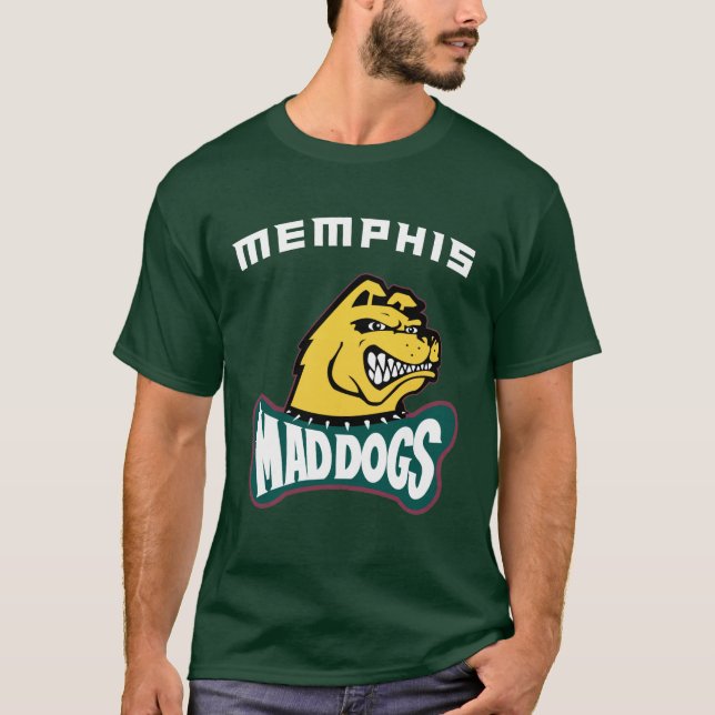 Camiseta Memphis MadDogs Retro CFL Pro Futebol 🏈 1995 (Frente)