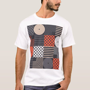 Camiseta Memphis Magic: Diversão Geométrica de Banner