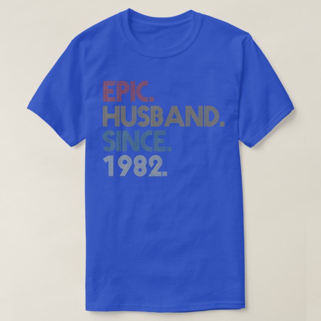 Camiseta Men 40th Wedding Anniversary Shirts Epic Husband S (Frente do Design)