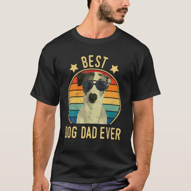 Camiseta Men Best Dog Dad Ever Italian Greyhound Fars Day G (Frente)