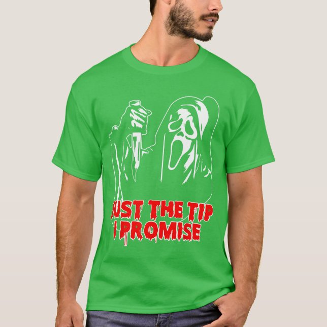 Camiseta Men Justheip I Promise Horror skeleton Halloween b (Frente)