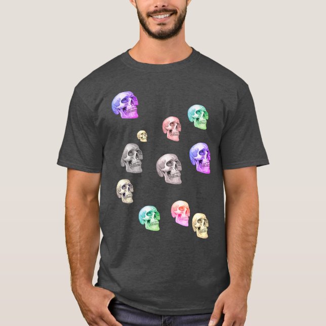Camiseta Men multi-skulls T-Shirt (Frente)