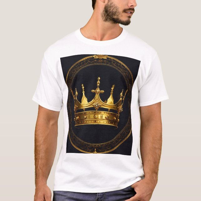 Camiseta Men’s King Logo T-Shirt | Crown Royal Style Tee (Frente)