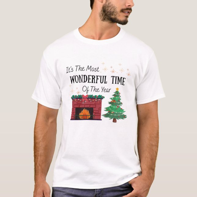 Camiseta Men’s The Most Wonderful Time of The Year T-Shirt (Frente)