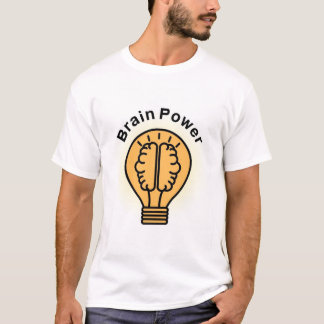 Camiseta men t-shirt brain power