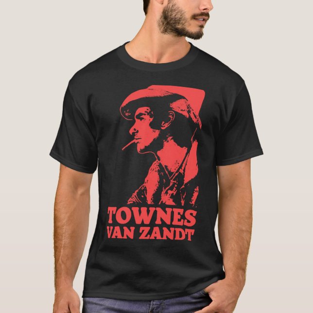 Camiseta Men Women Townes Van Zandt Awesome For Music Fans  (Frente)