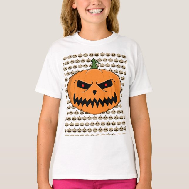 Camiseta Menacing Jack O'Lantern Halloween (Frente)