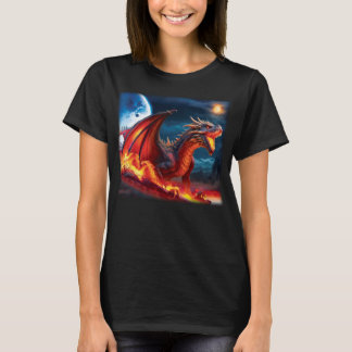 Camiseta Menacing Red Dragon T-shirt