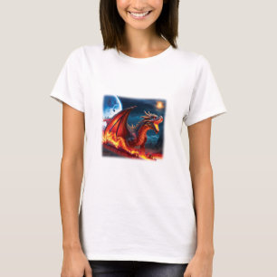 Camiseta Menacing Red Dragon T-shirt