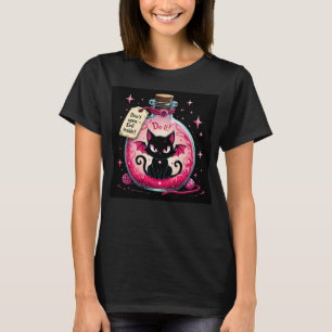 Camiseta Menção Engarrafada - Gato Mau preto