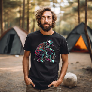 Camiseta Mendigo Esqueleto Agachado