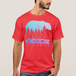 Camiseta Mendocino California Bear Grizzly Orgulho ao ar li