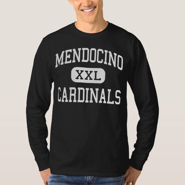 Camiseta Mendocino - cardeais - alto - Mendocino (Frente)