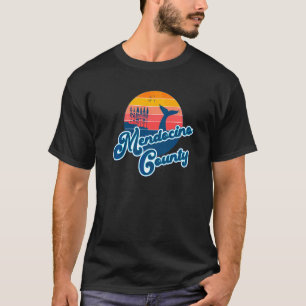 Camiseta Mendocino County California Beach 70s Retro Surfer