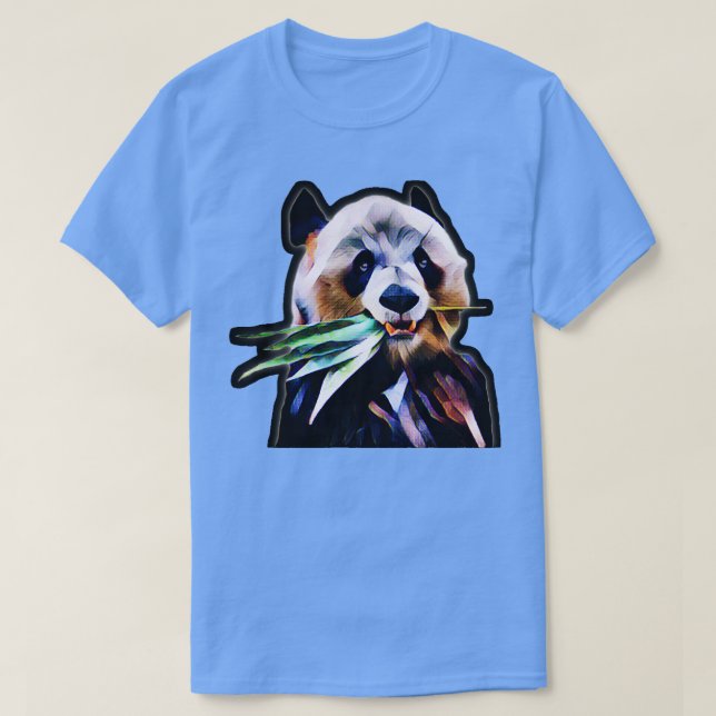 Camiseta Meng Xiang ursinho-panda comia bambu Berlim (Frente do Design)