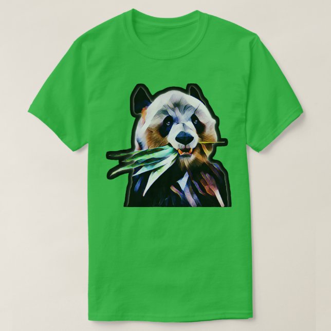 Camiseta Meng Xiang ursinho-panda comia bambu Berlim (Frente do Design)