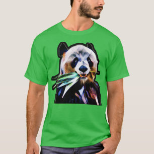 Camiseta Meng Xiang ursinho-panda comia bambu Berlim