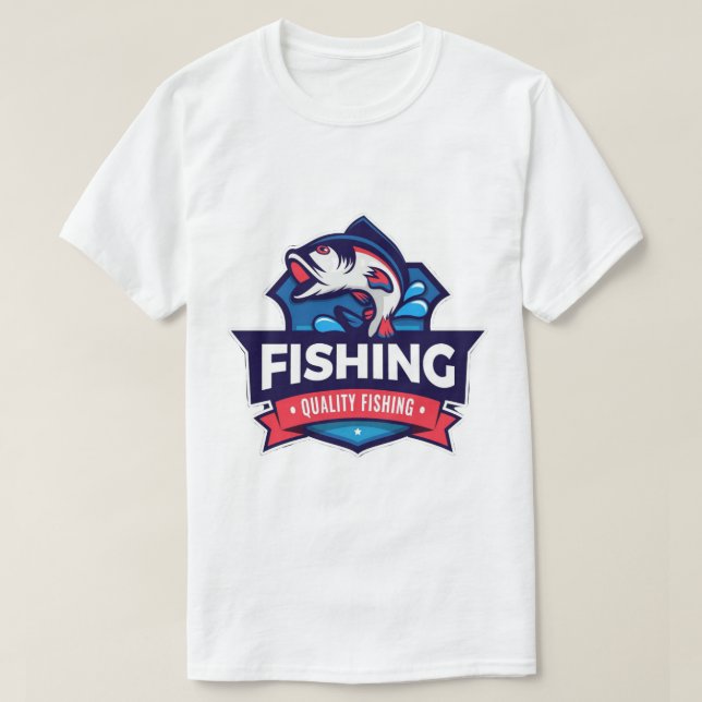Camiseta Menggambarkan desain ikan yang dinâmico is dan T-S (Frente do Design)