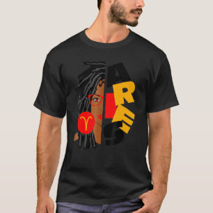 Camiseta Menina Afro Bloqueia Menina Zodíca Sinaliza Nascim