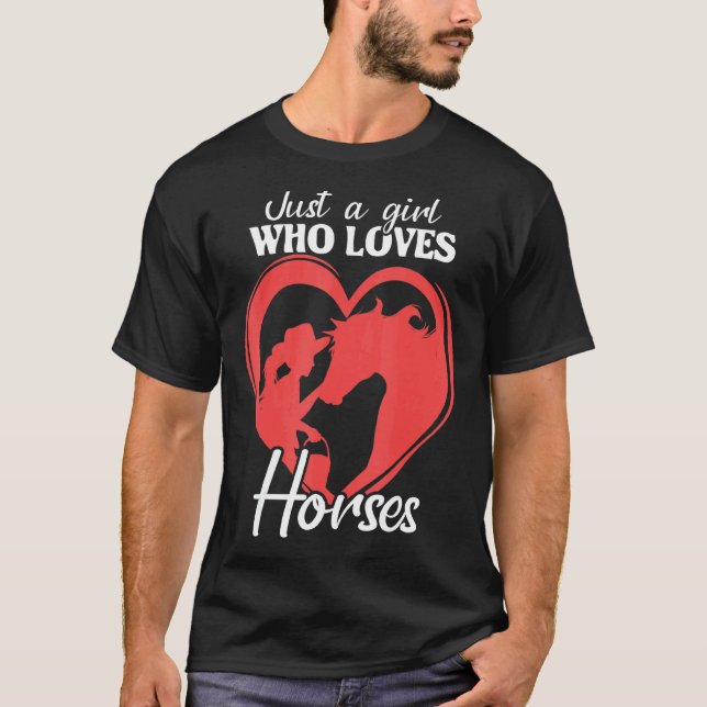 Camiseta Menina Ama Cavalos Cavalo  Cavalgada (Frente)
