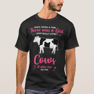 Camiseta Menina Ama Vaca Para Homens Mulheres Dono de Anim