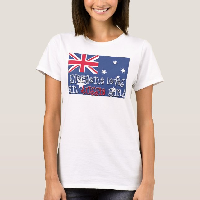 Camiseta Menina australiana (Frente)