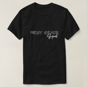 Camiseta Menina B2S professora do primeiro grau do quadrinh