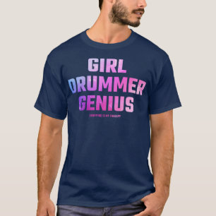 Camiseta menina baterista
