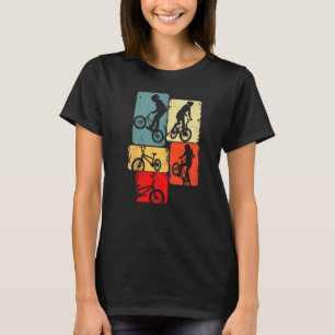 Camiseta Menina Bicicleta Bmx Bicicleta Acrobacias Corrida 
