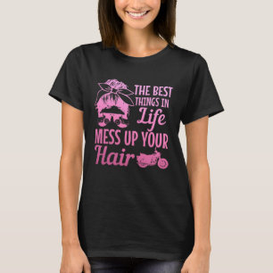 Camiseta Menina Biker As Melhores Coisas Na Vida Mete Seu C