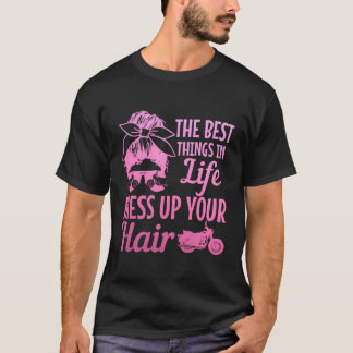 Camiseta Menina Biker As Melhores Coisas Na Vida Mete Seu C